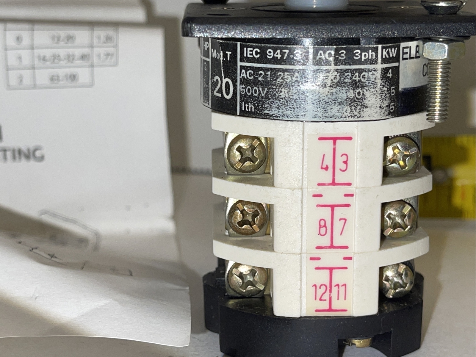 Electroswitch KW20-2551A New Surplus