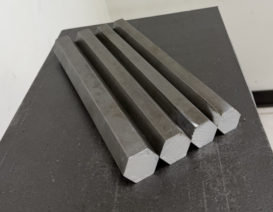 12L14 Steel Hex Bar Stock Assortment 4 Pcs CNC Lathe Machining Rods