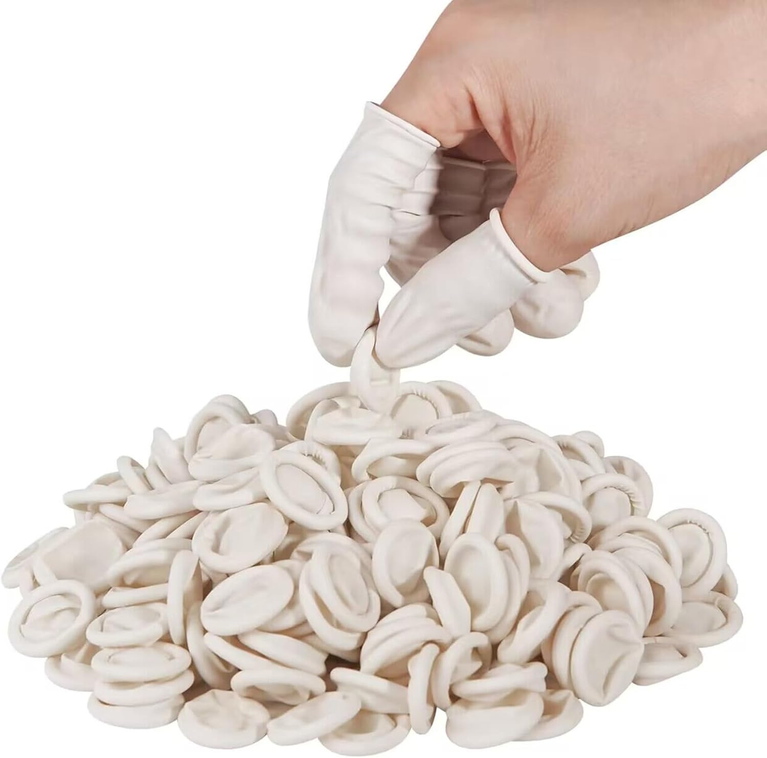 210PCS Latex Finger Cots Protective Covers Anti Static Clean Craft Work