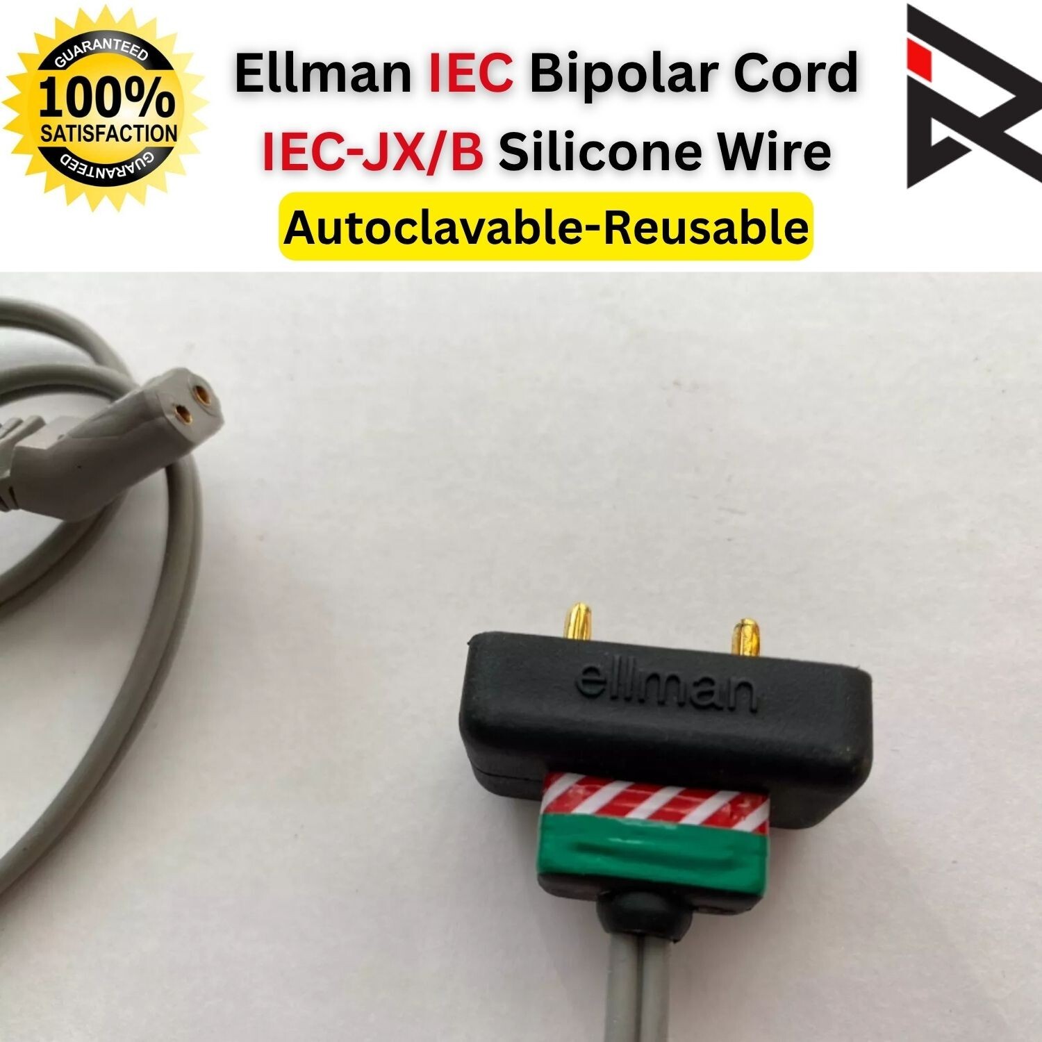 Ellman Surgitron Bipolar Handpiece Silicone Wire Reusable-Autoclavable CE/FDA