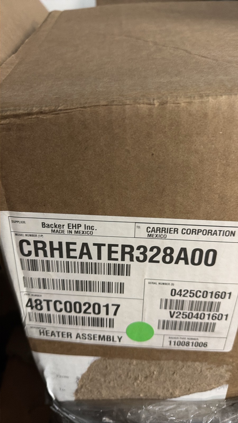 Carrier CRHEATER328A00 Heater Assembly 48TC002017 HVAC Part