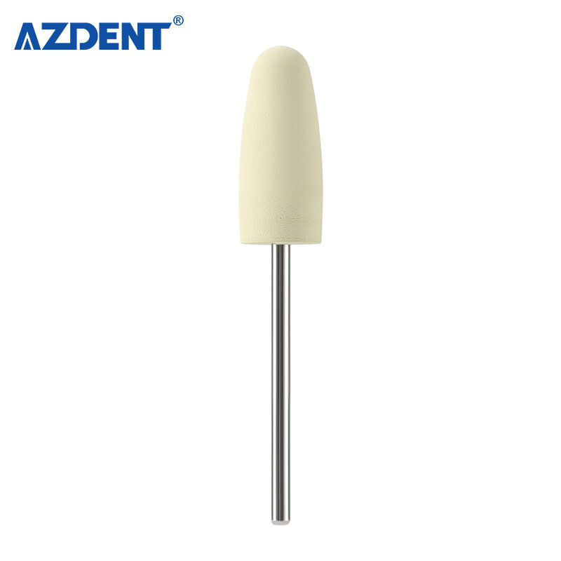 Dental Resin Base Acrylic Polishing Kit 6pcs HP Silicone Polisher+2pc Carbide