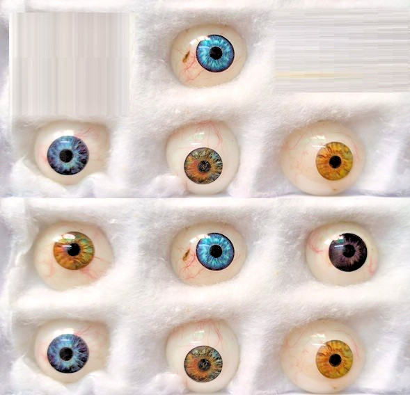 Artificial Eyes Mix Colour Human Prosthetics Ophthalmology & Optometry set Of 10
