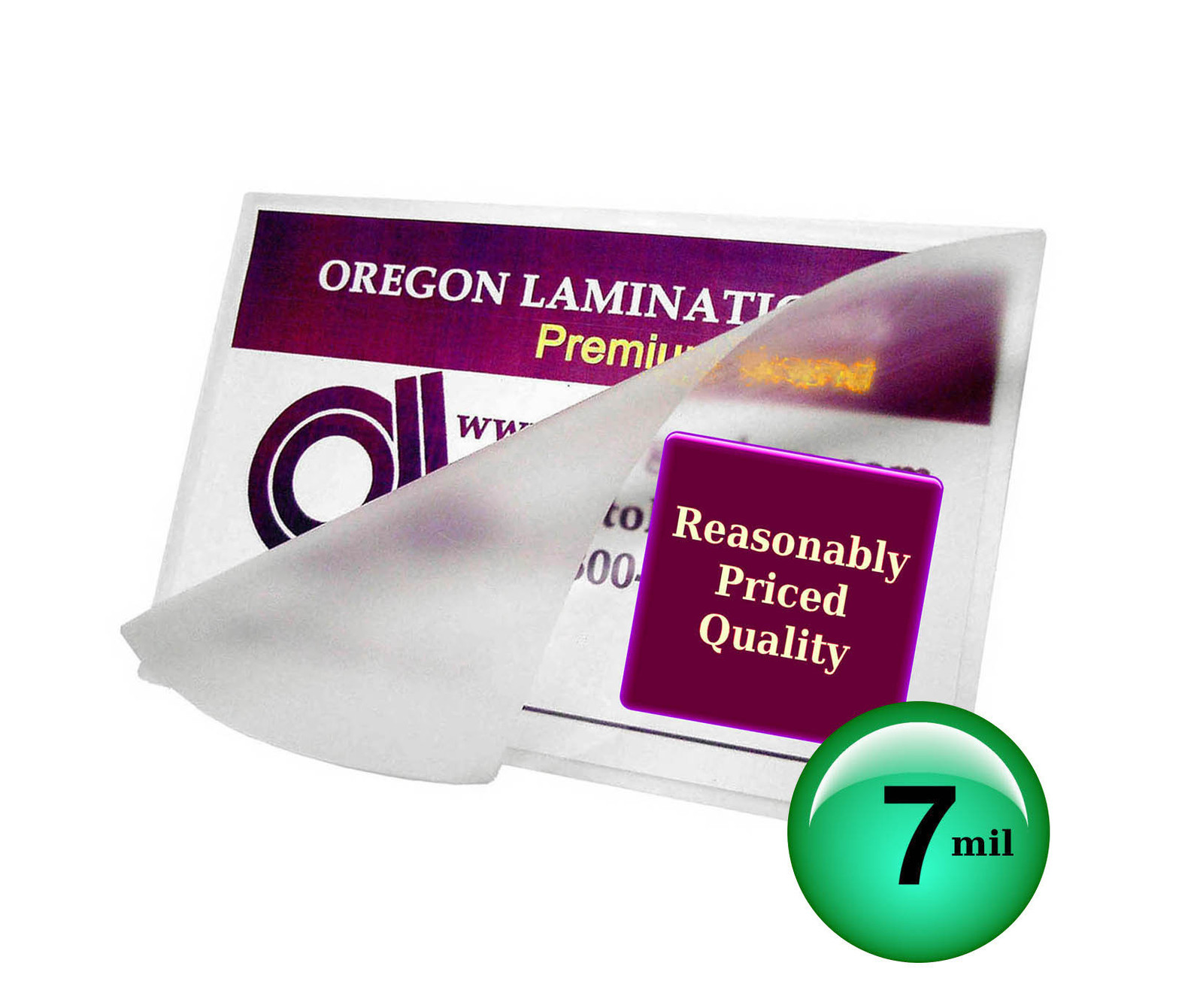 (500/pack) 7 Mil School ID Cards Hot Laminating Pouches 2-1/2 x 3-5/8 Clear