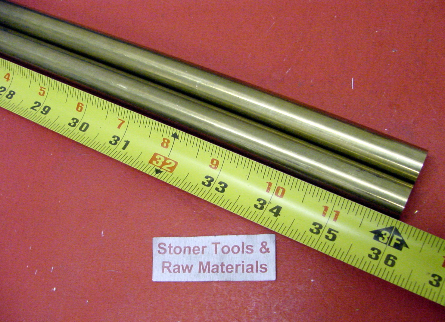 2 Pieces 9/16″ C360 BRASS SOLID ROUND ROD 36″ long Lathe Bar Stock 1/2 Hard .562