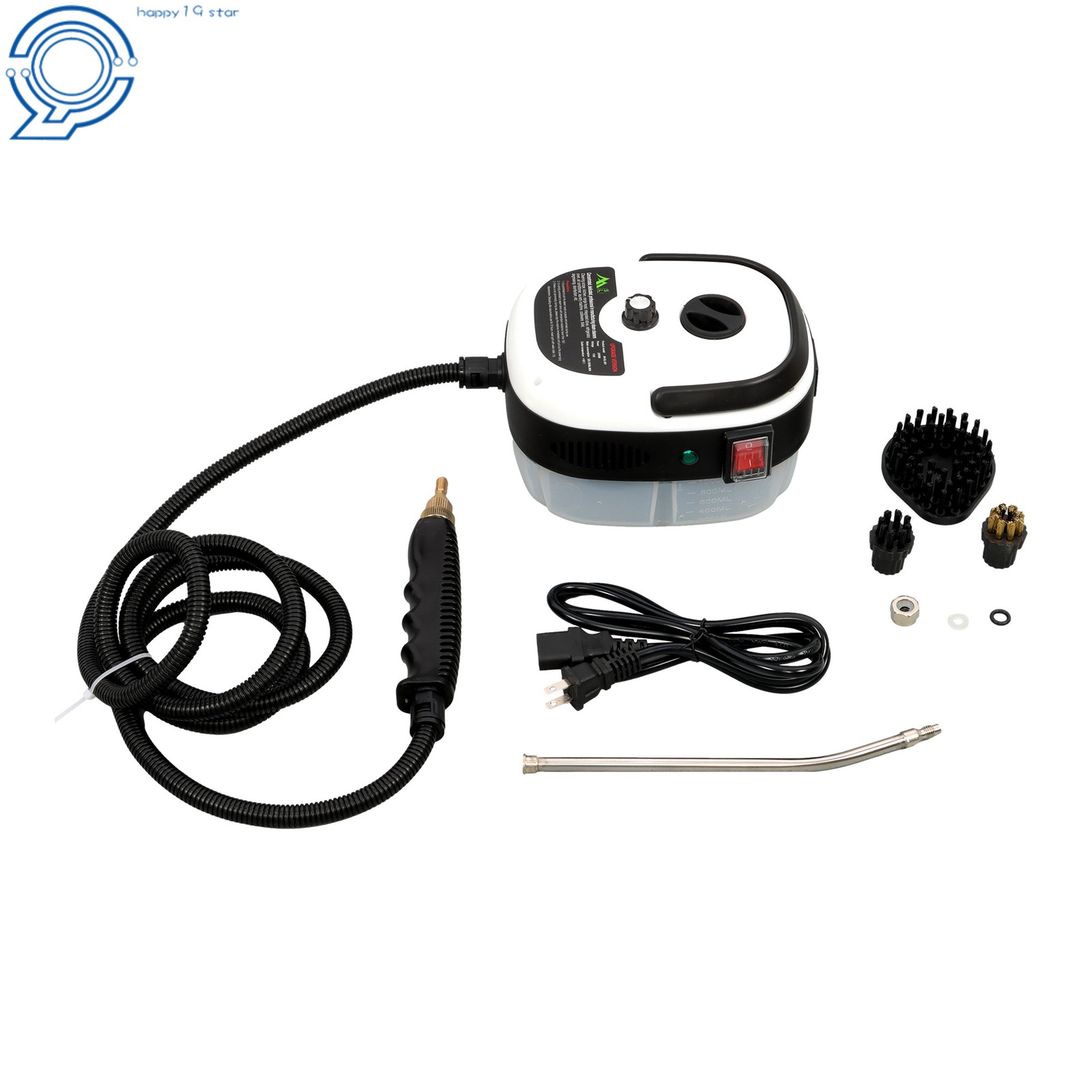 Steam Mop & Cleaner 2500W for Hardwood Floors & Auto Detailing Accessories