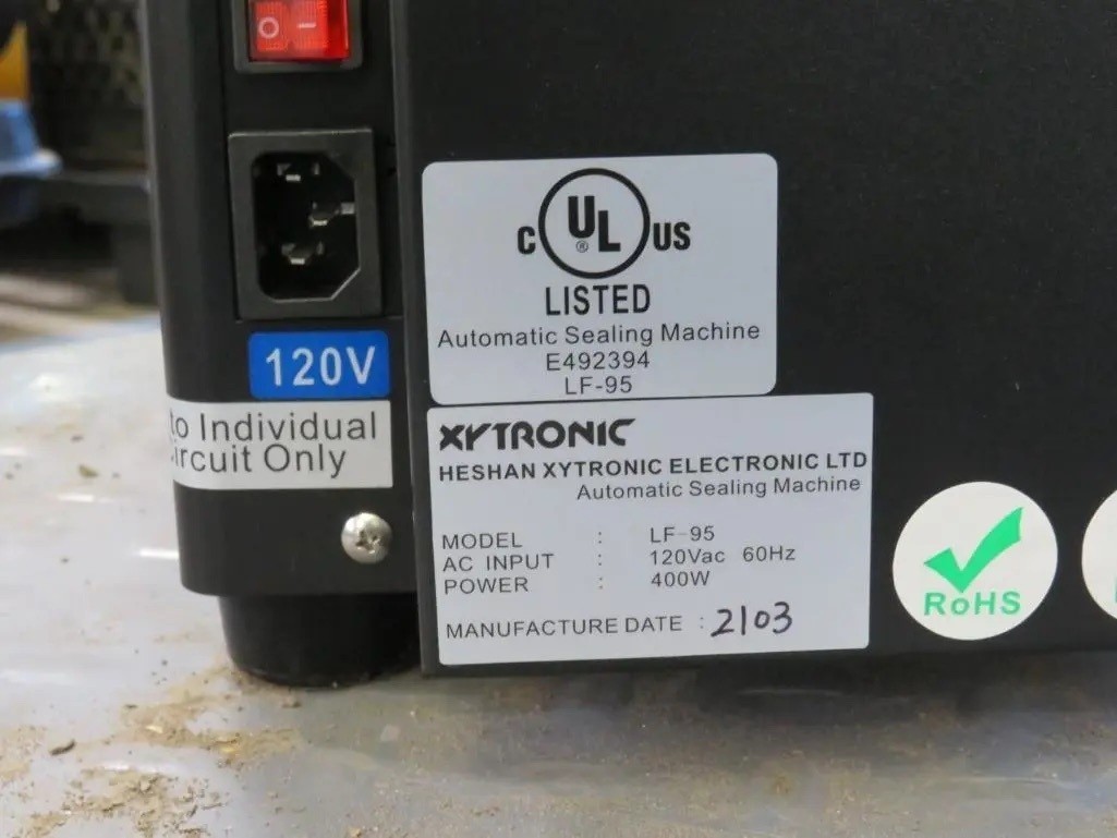 Xytronic Fully Automatic Sealing Machine 95mm NSF LF-95 – US SELLER