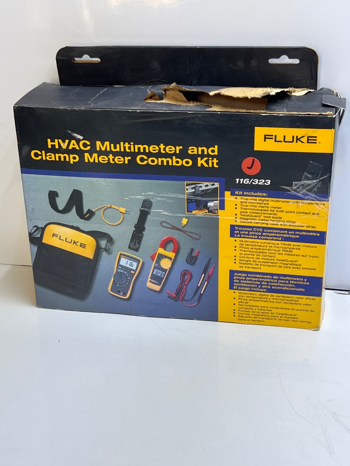 Fluke 116/323 HVAC Multimeter & Clamp Meter Combo Kit