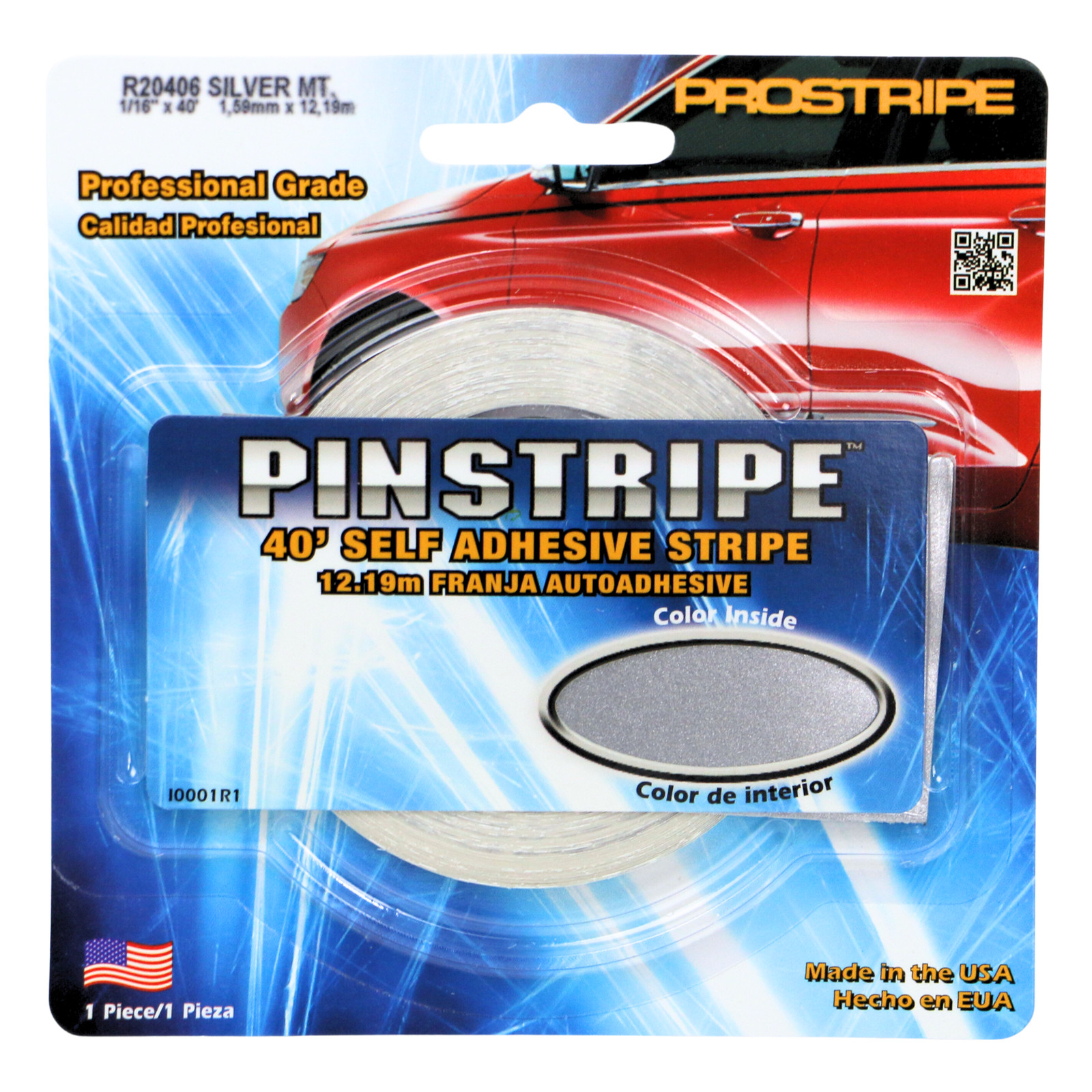 Sharpline Prostripe Pinstriping Tape: 1/16 in. x 40 ft. (Silver Metallic)