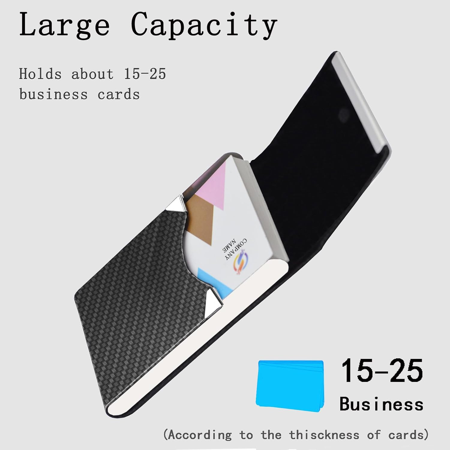Business Card Holder with Ultra Slim Design,Business Card Case with Premium PU L