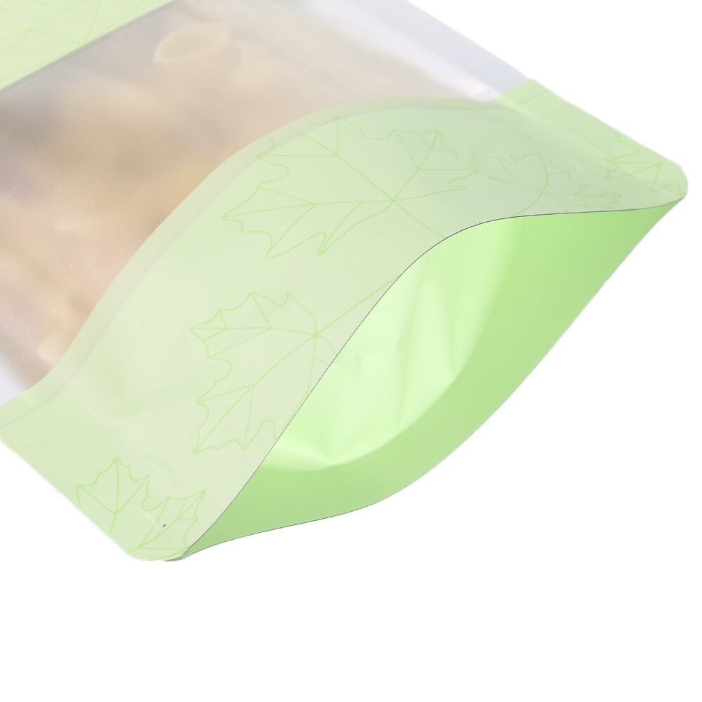 Mint Green Waterproof Aluminum Bottom Gusset Bags for Pancake Flour Products