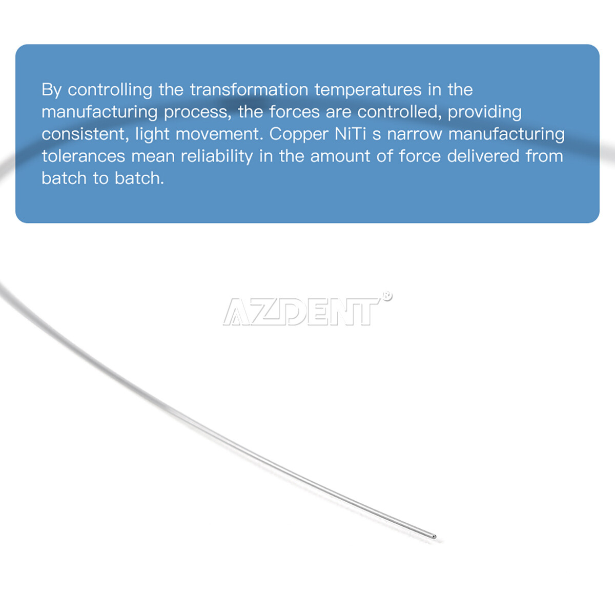 Dental Ortho Super Elastic Cu-Ni-Ti Arch Wires W/Stops Round/Rectangular Damon