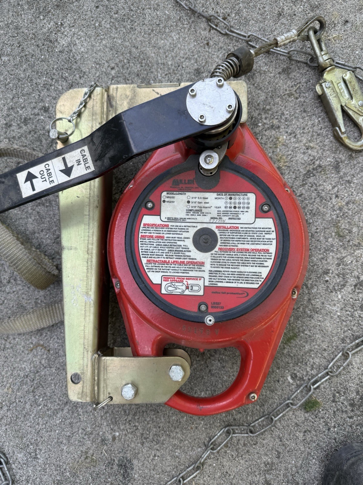 Complete PPE Retractable Confined Space System with Tripod W/ Gas Blower, Extras