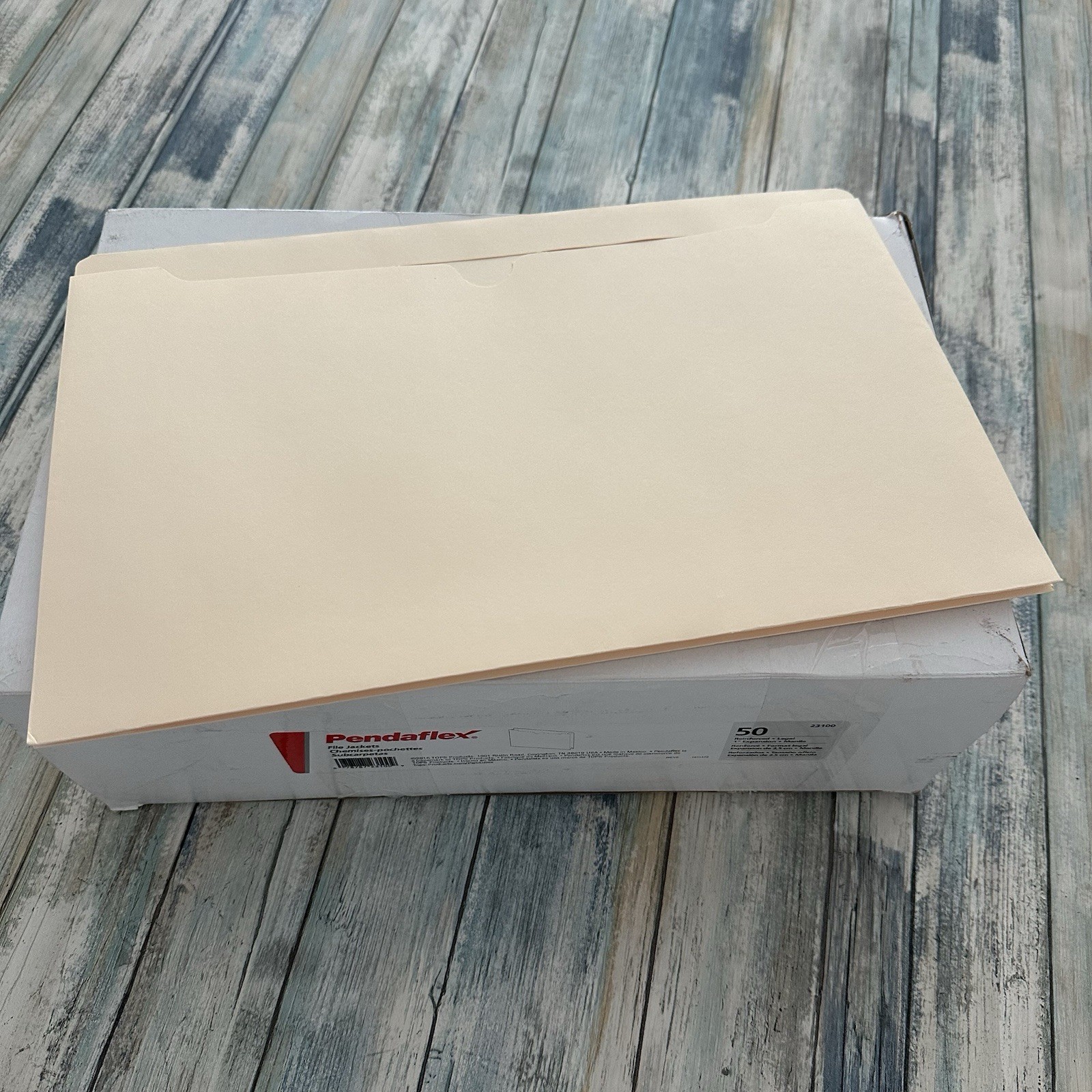 Pendaflex 1 Inch Expansion FILE JACKETS Manila LEGAL SIZE 50 Pack 23100 New/Open