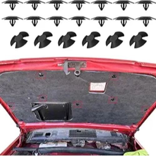 20PCS Hood Insulation Retainer Clips, Car Hood Clips, Nylon Clip Hood Liner Push