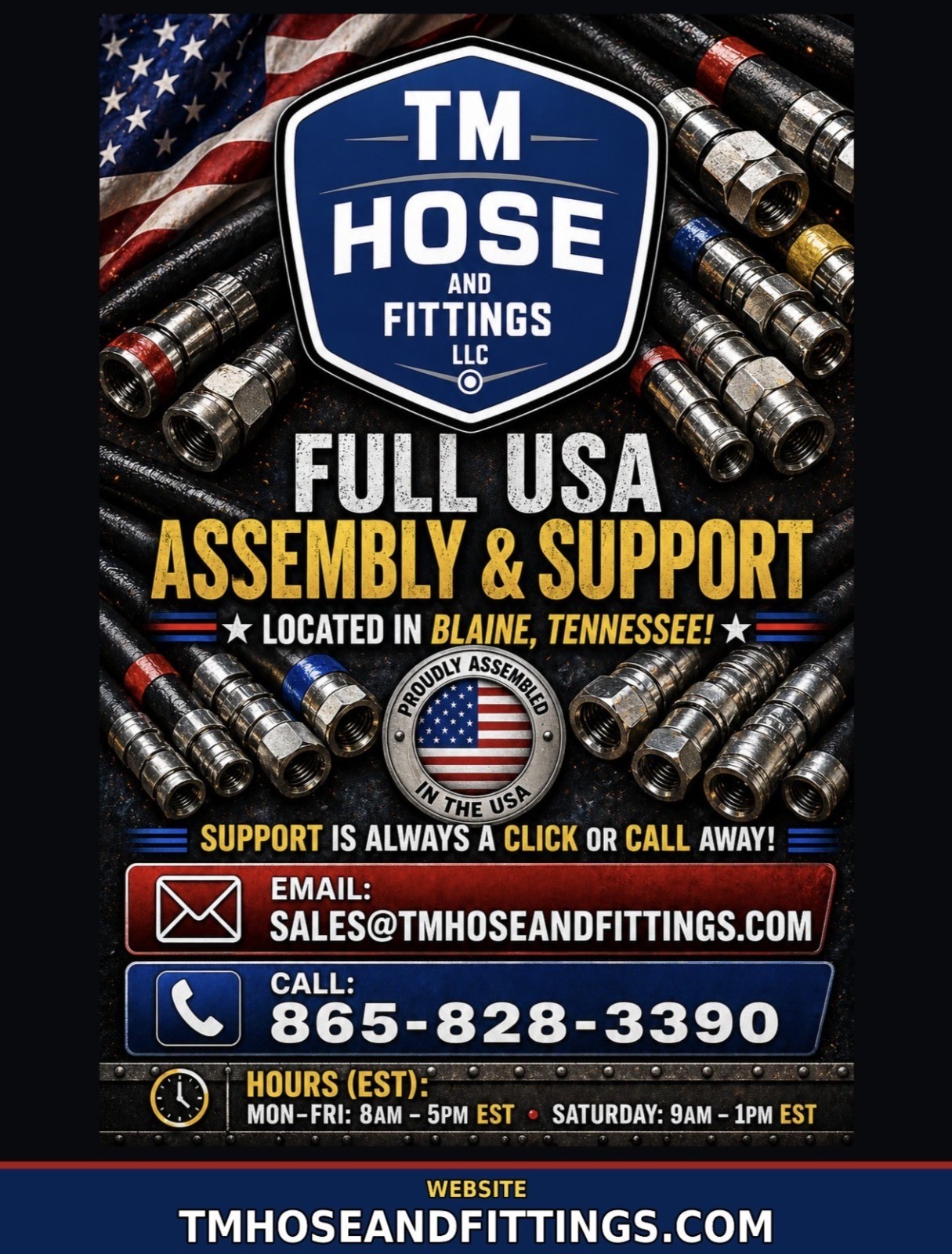 1/2″ 2 Wire 100R16 Hydraulic Hose Assembly with 1/2″ Male NPT Fittings 3987 PSI