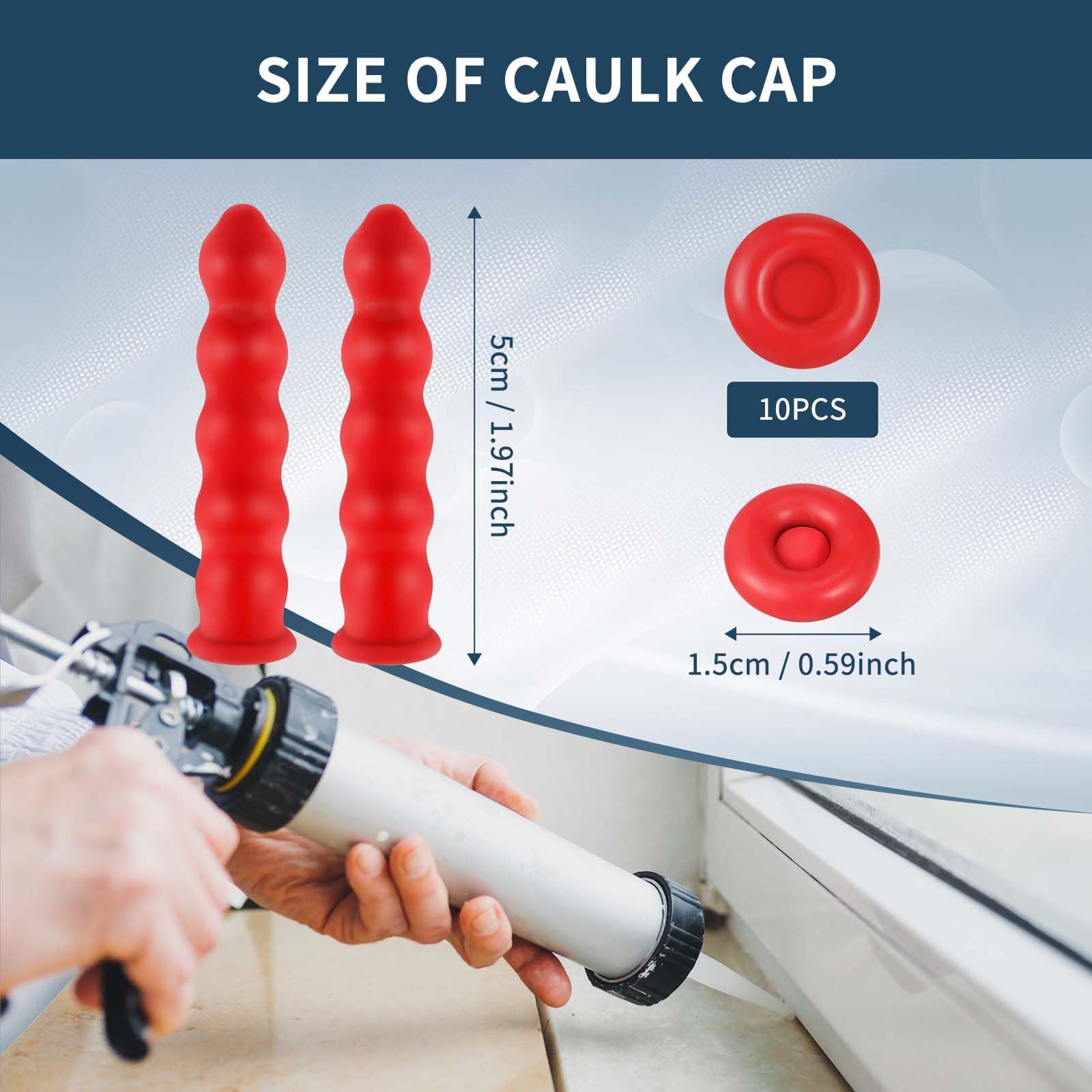35 Pieces Caulk Cap Caulk Saver Finishing Tool Tube Covers Tube Caps for Seal…