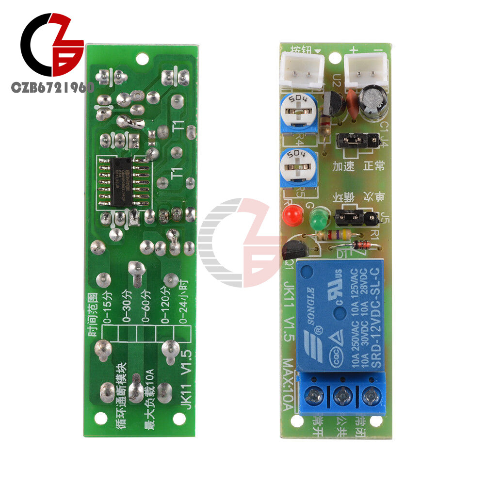 5V 12V 24V DC Infinite Cycle Delay Timer Relay Turn On-off Switch Loop Module