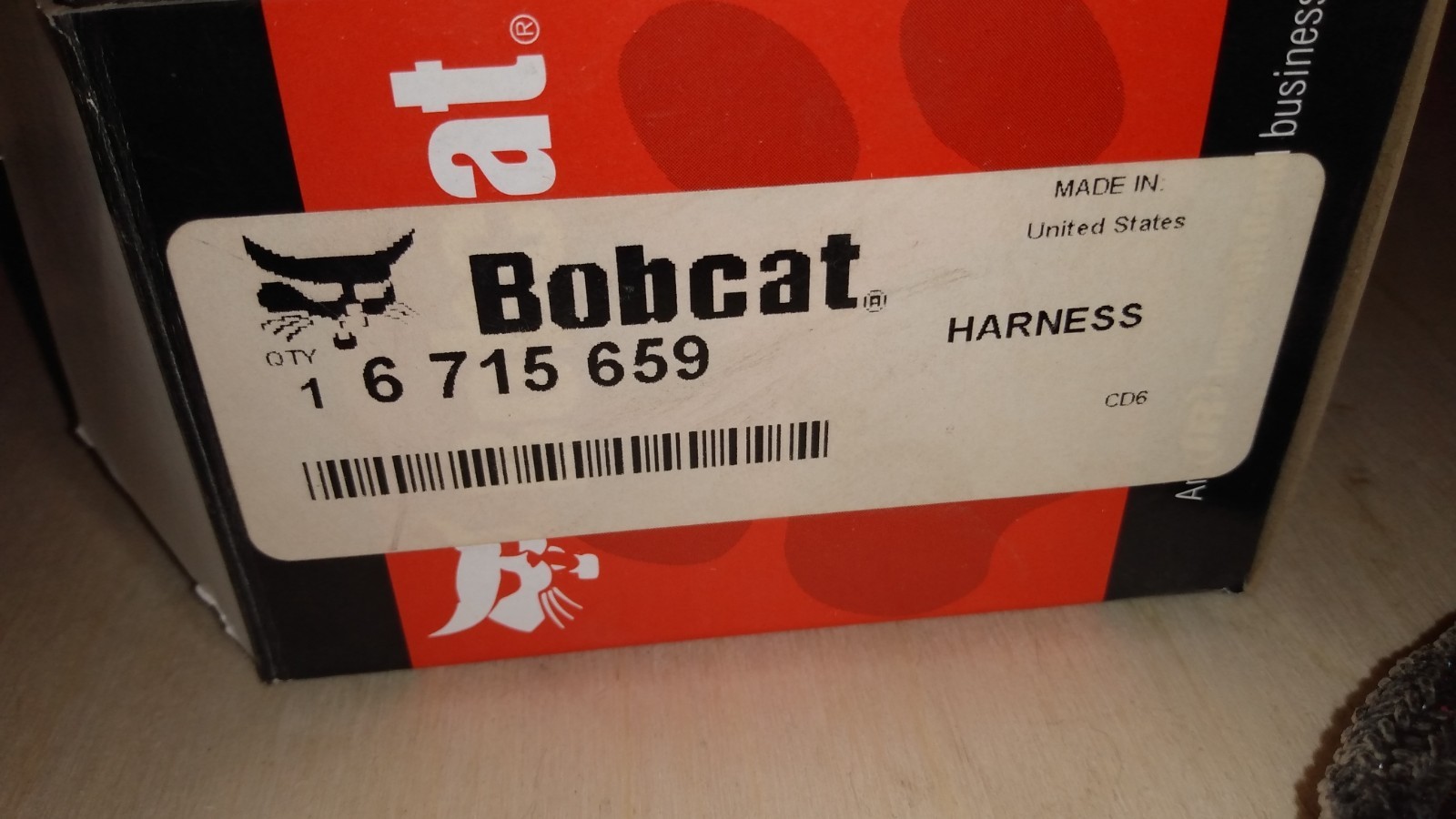 Bobcat Wiring Harness 6715659 – backup alarm wiring harness