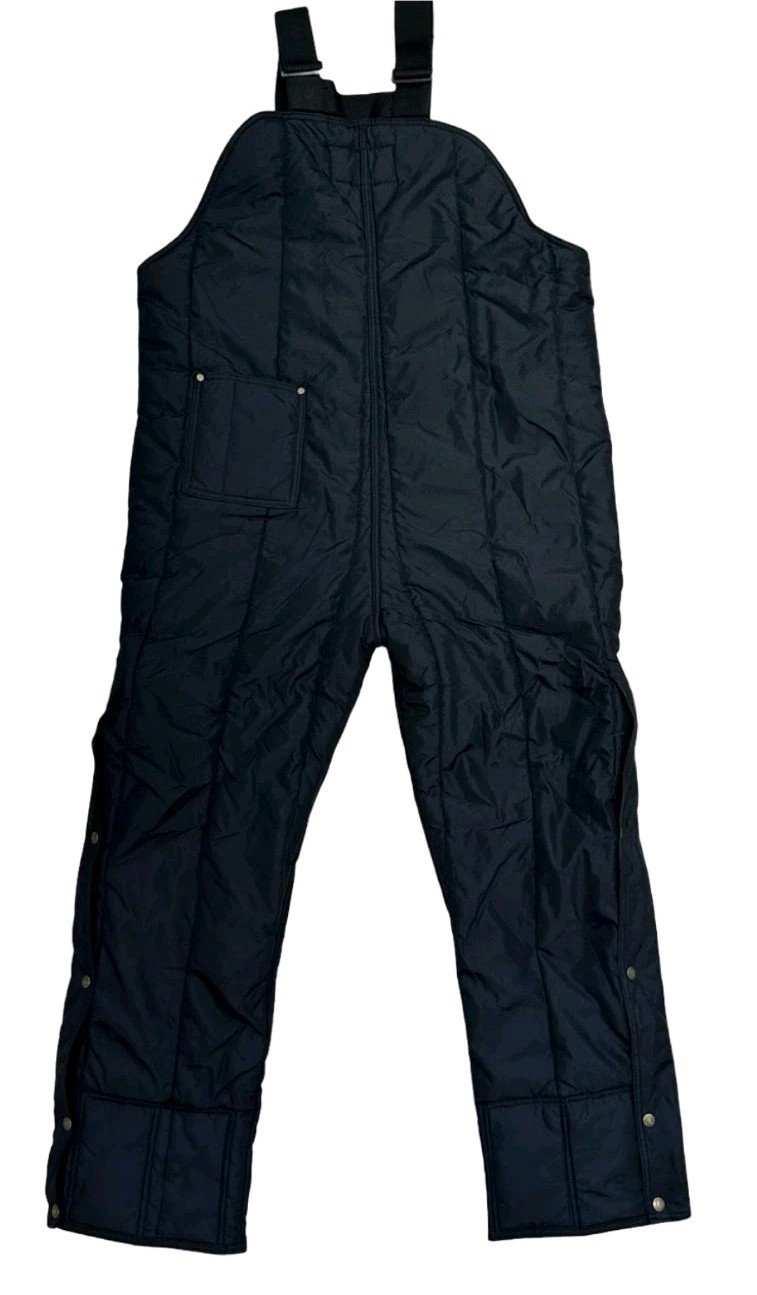 Refrigiwear 0385R Insulated Bib Overalls, Nylon Dark Navy Sz XL NWOT