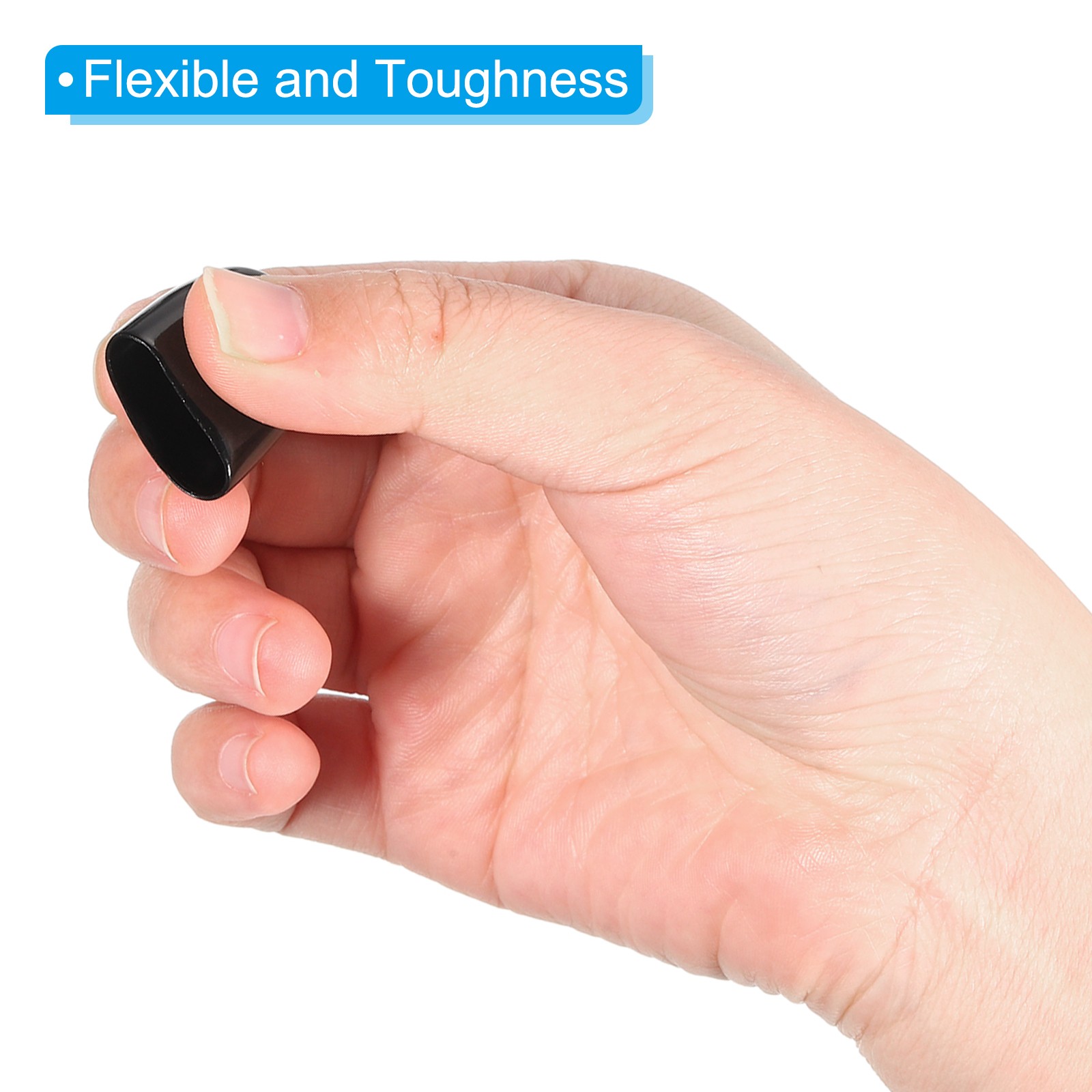 12Pcs 1/2″ ID Round Rubber End Caps Flexible Rubber Bolt Covers Caps Black