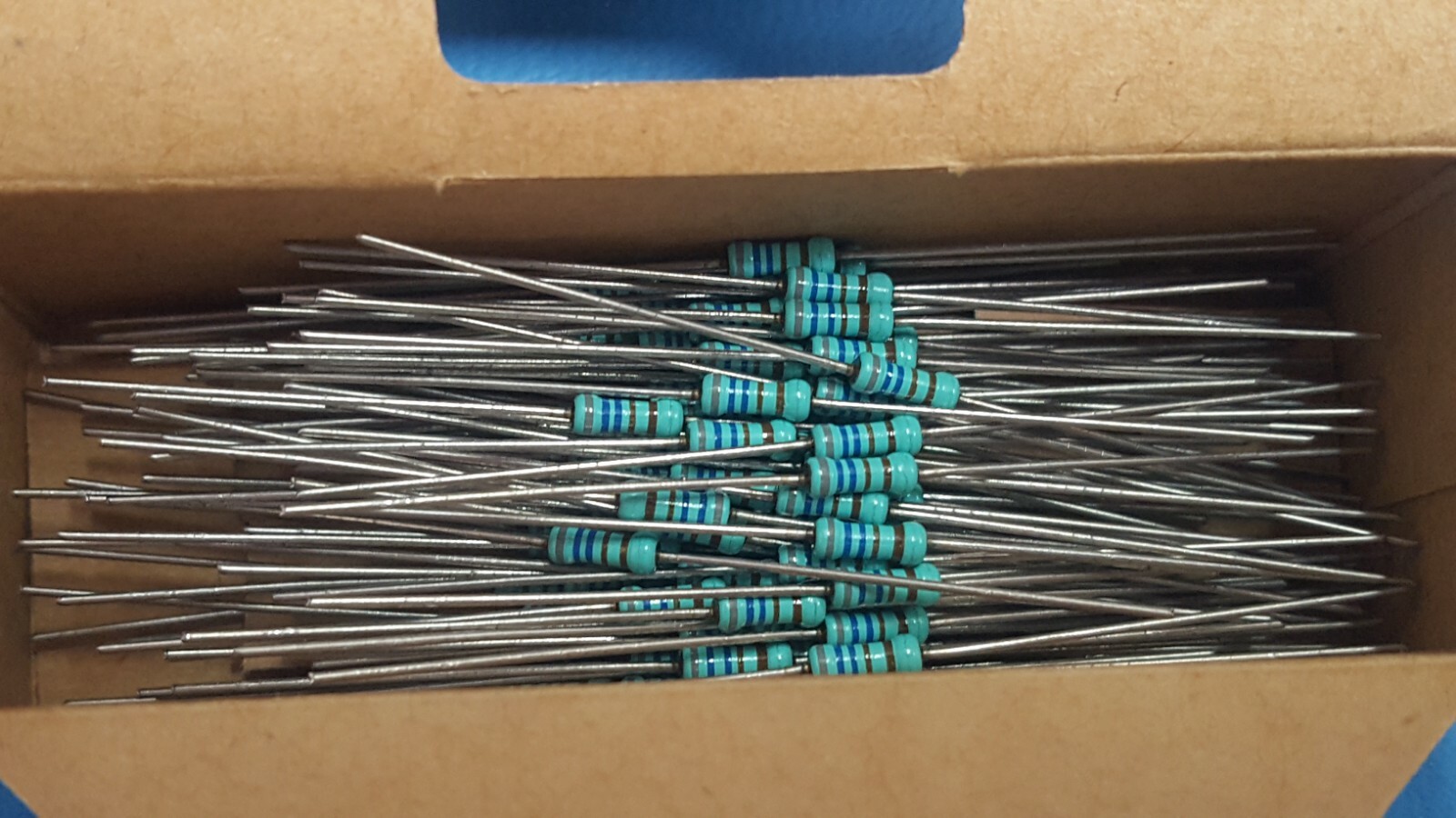 ( 100 Pcs) Resistor Color Band, 8.66K Ohm, 1%, 1/4W, 0.25W, Mepco/Philips