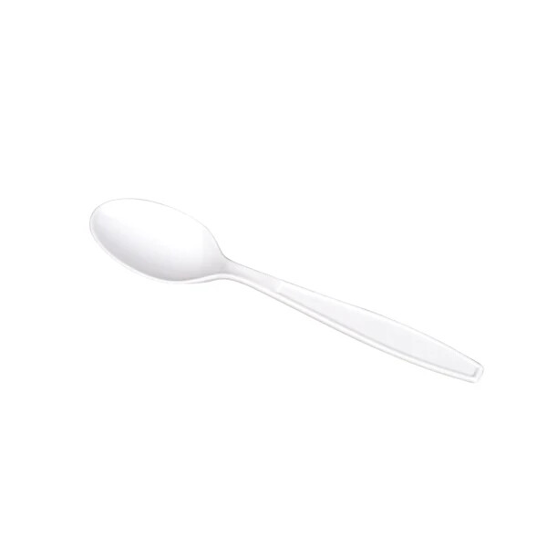 Karat PP Plastic Extra Heavy Weight Tea Spoons – White – 1,000 ct, U2033W
