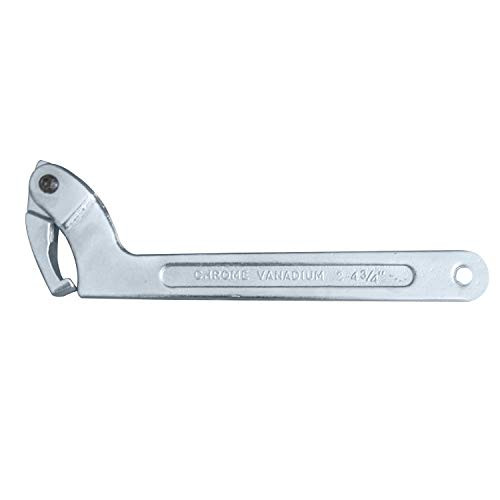 C Spanner Hook Wrench Tool Chrome Vanadium Adjustable Steel – 51-121mm 2-4-3/4″