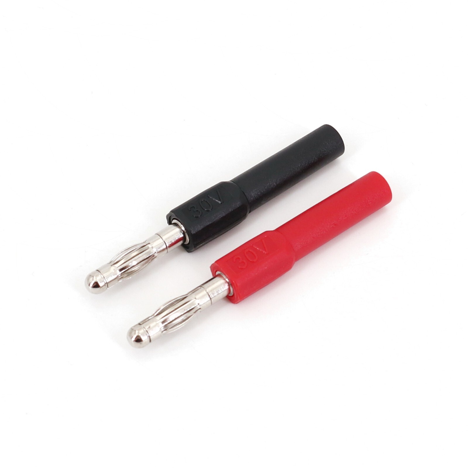 10Pcs 4mm Non-insulated Male Banana Plug to 2mm Female Jack Connector Adapter