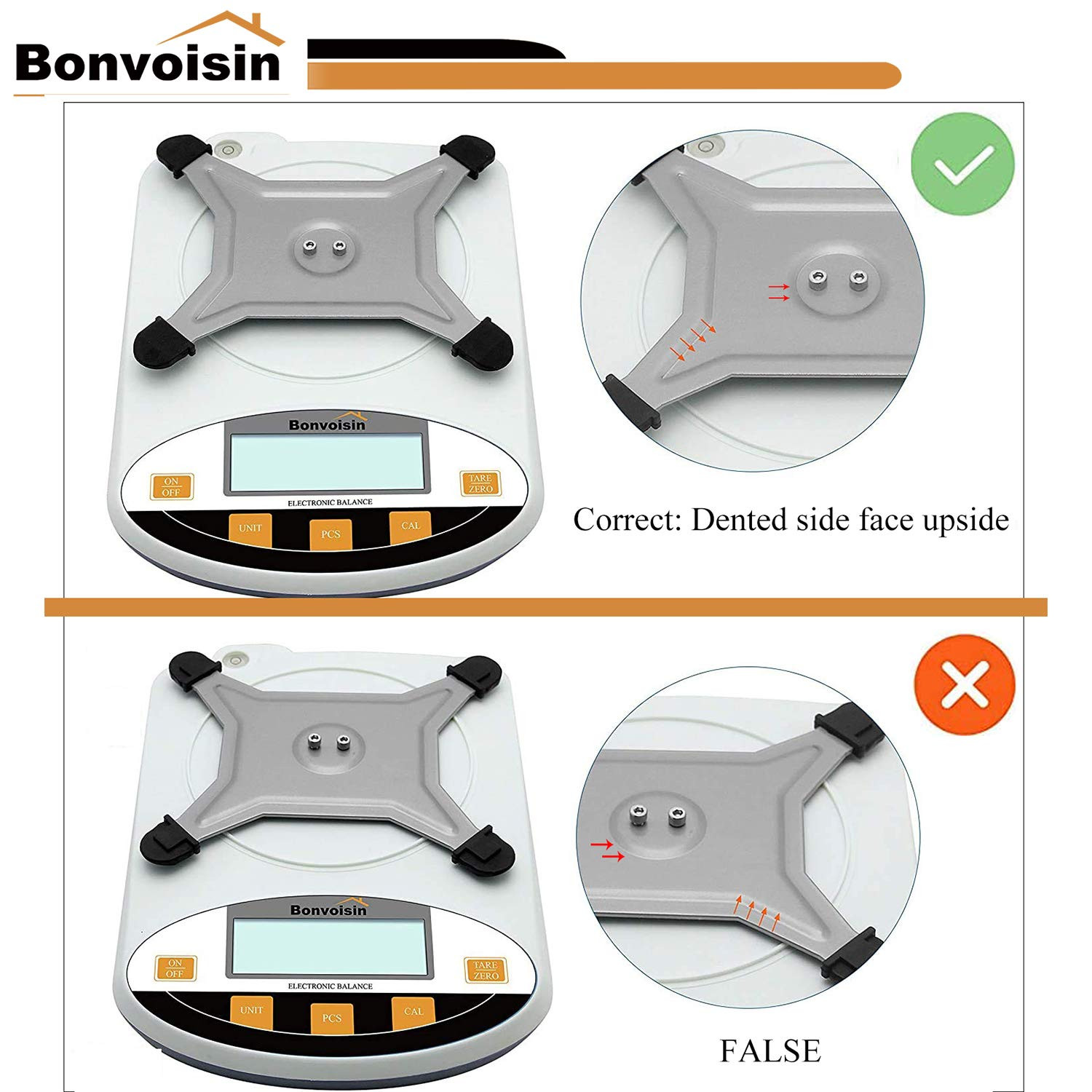 Bonvoisin Lab Scale 5000Gx0.01G Digital Precision Analytical Balance 10Mg High P