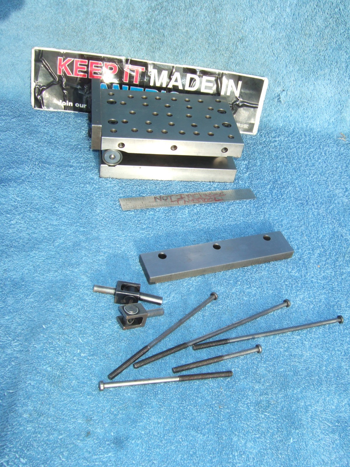 HERMANN SCHMIDT PNM4X6 Single Angle Adjustable Sine Plate Used $1150 WHEN NEW Q2