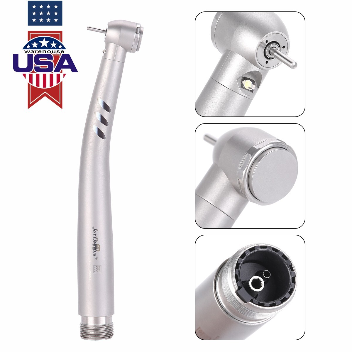 1* Dental E-generator LED High Speed Handpiece 4 Port Spray Quick Coupler 4 Hole