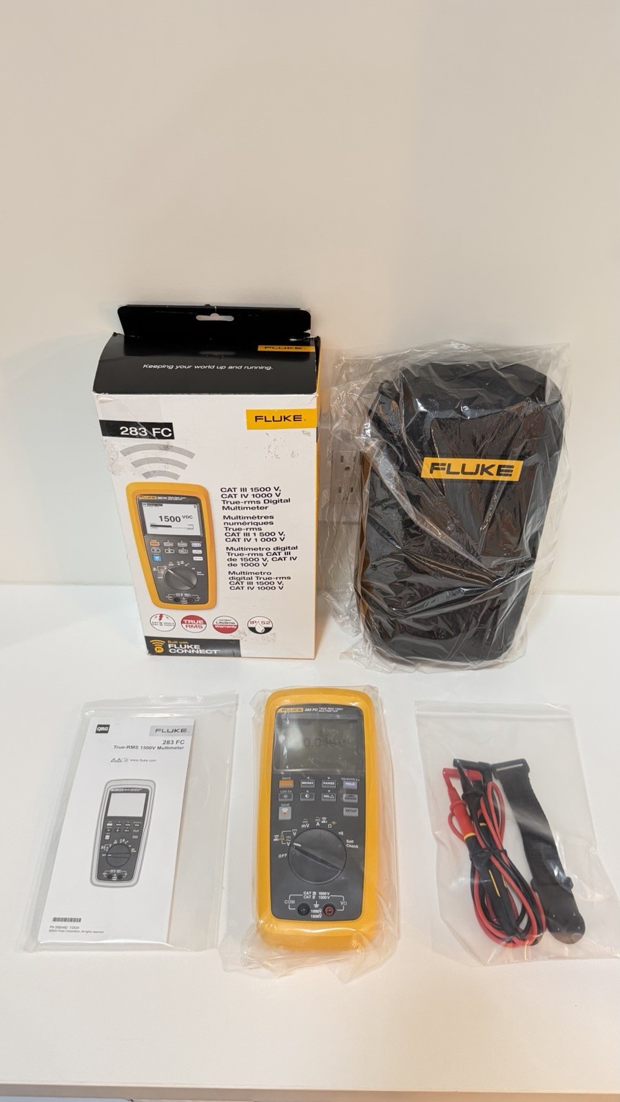FLUKE 283FC TRUE RMS 1500V MULTIMETER (NEW FACTORY SEALED) SHIPS FAST