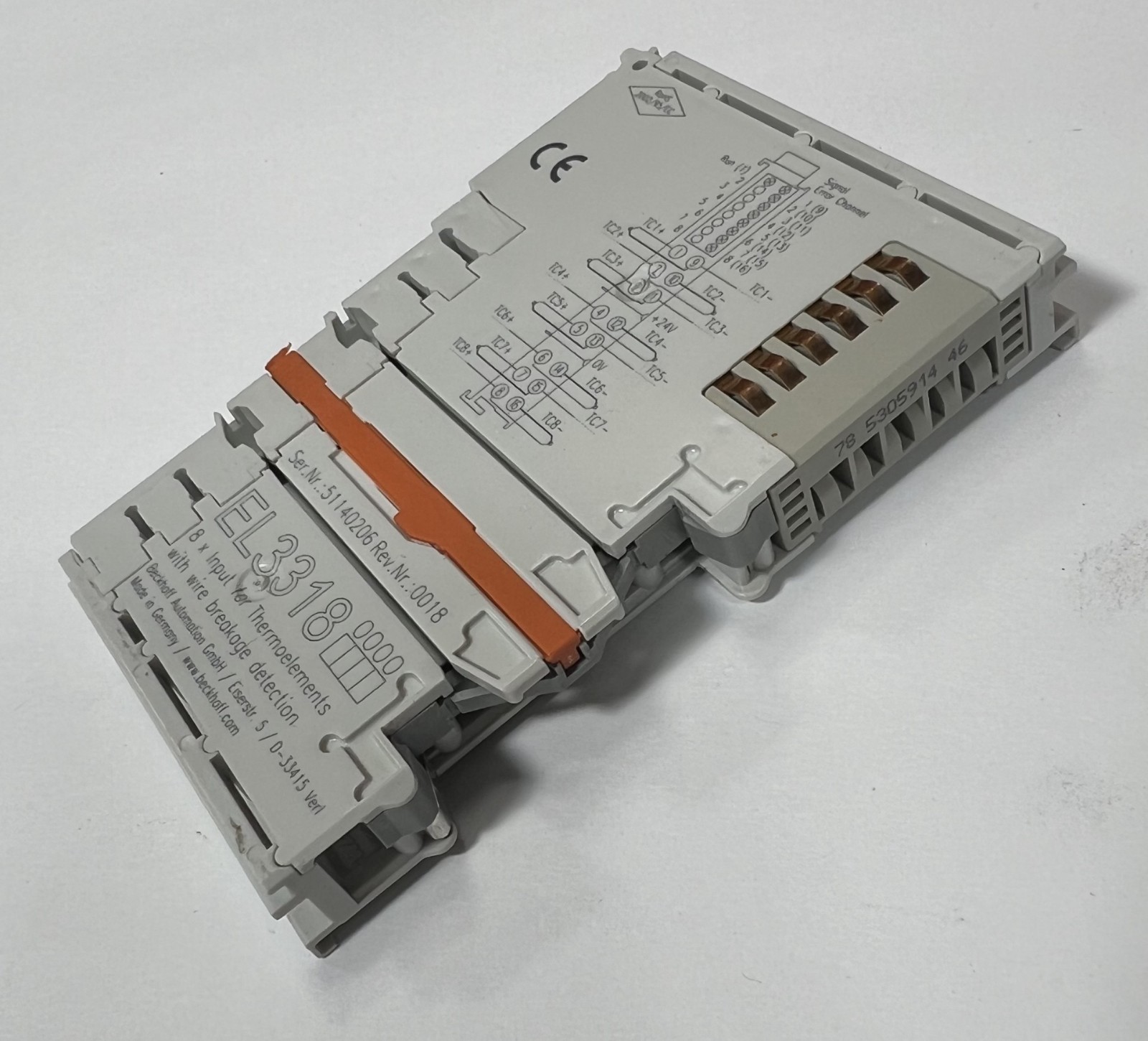 Beckhoff EL3318 PLC Input Module (used)