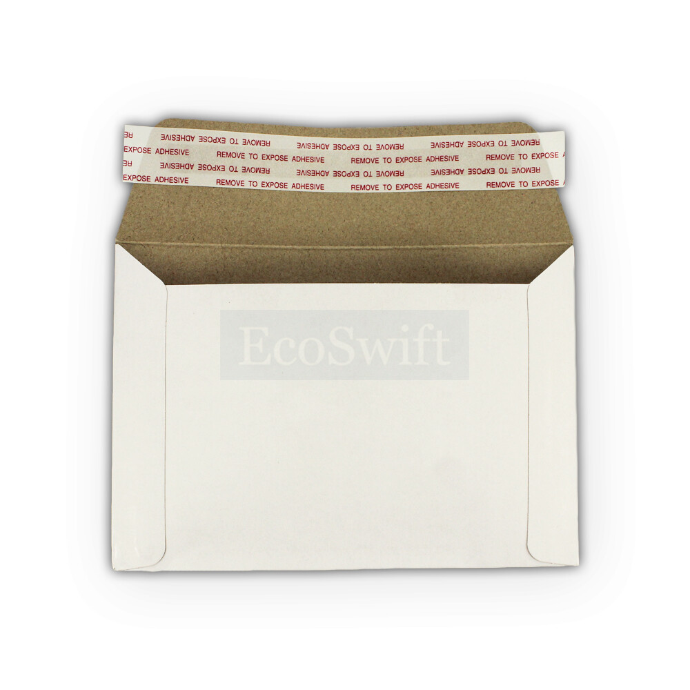 100 – 12.5″ x 9.5″ EcoSwift White Photo Ship Flats Cardboard Envelope Mailers