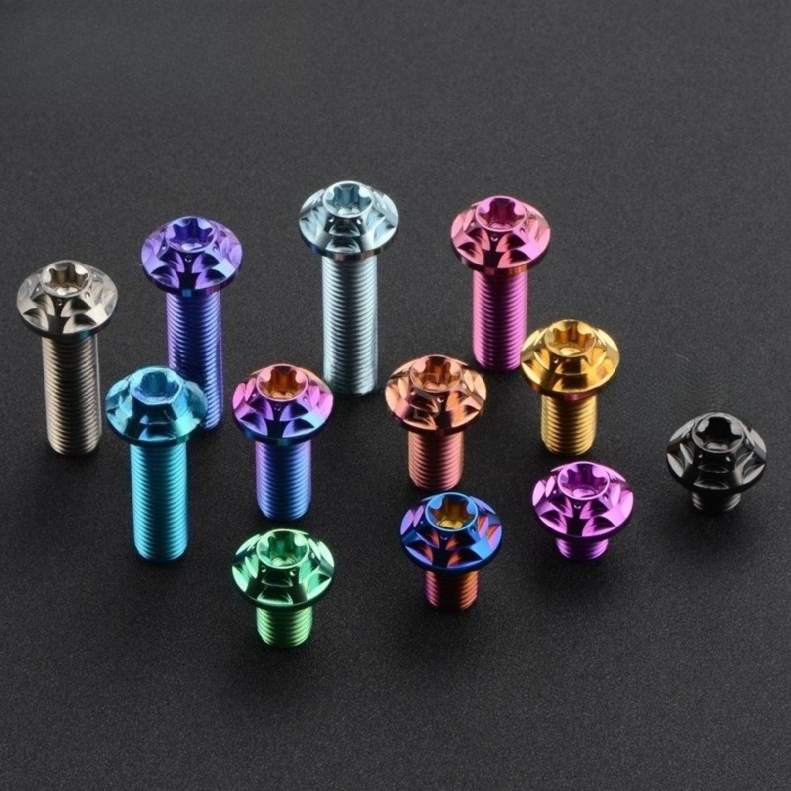 Titanium Bolt M10x10-40mm Plum Head Torx T50 Screws Gr5 for Bike Motorcycle Car