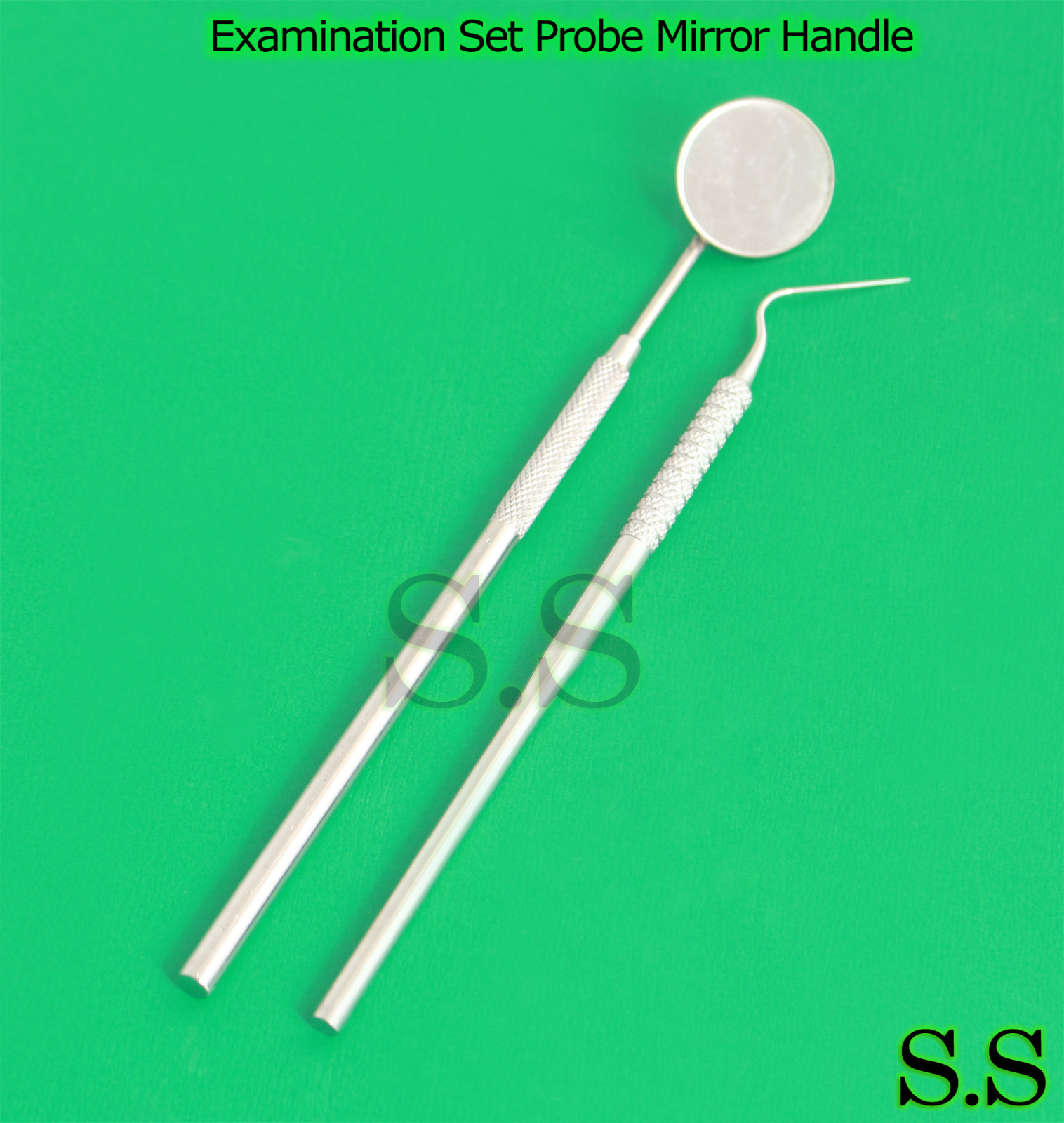 Dental Student Basic Examination Kit Set Periodontal Probe with Mirror Handle