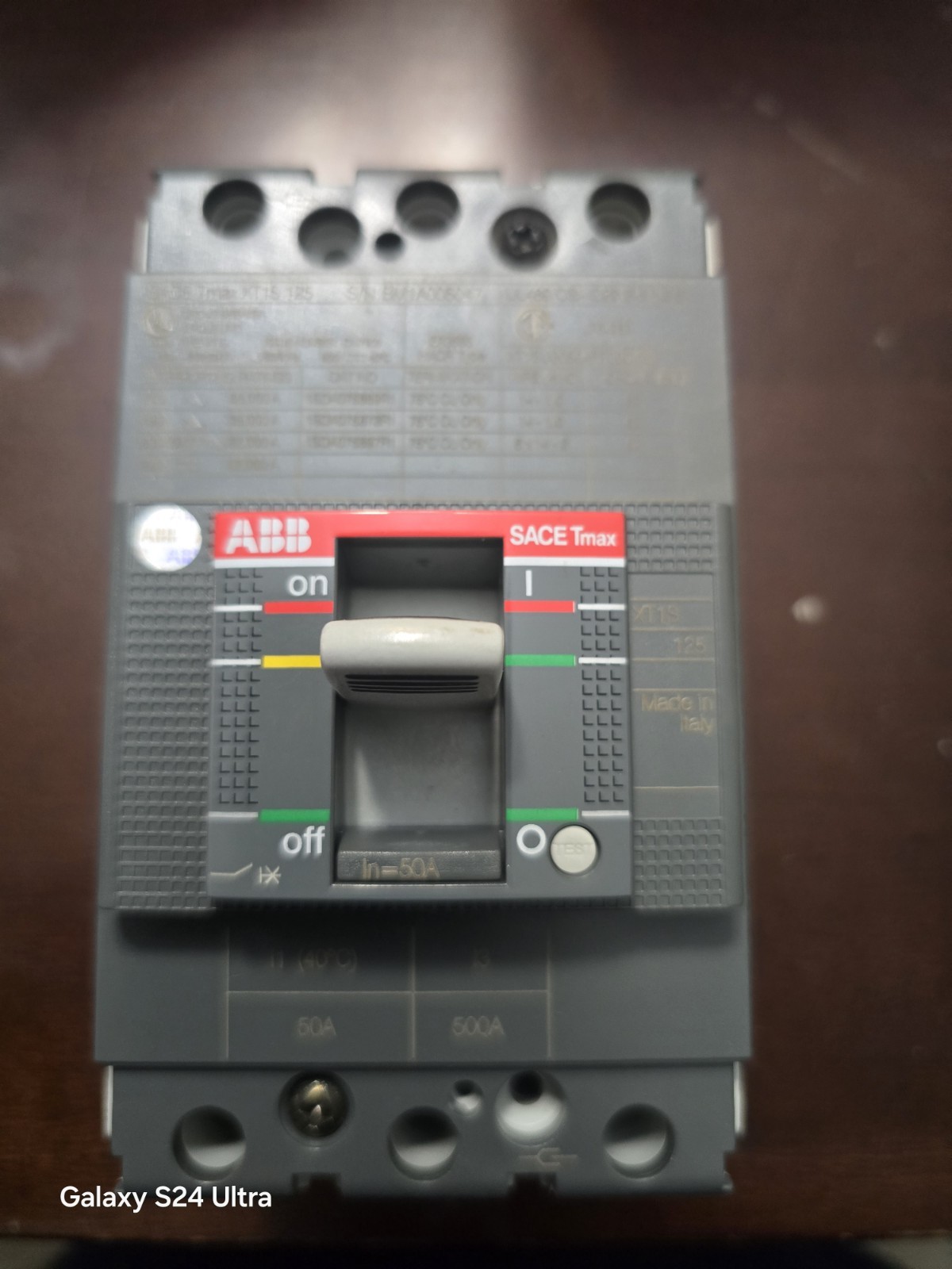 NEW ABB XT1NU3050AAA000XXX SACE TMAX CIRCUIT BREAKER 3P 50 A 600V