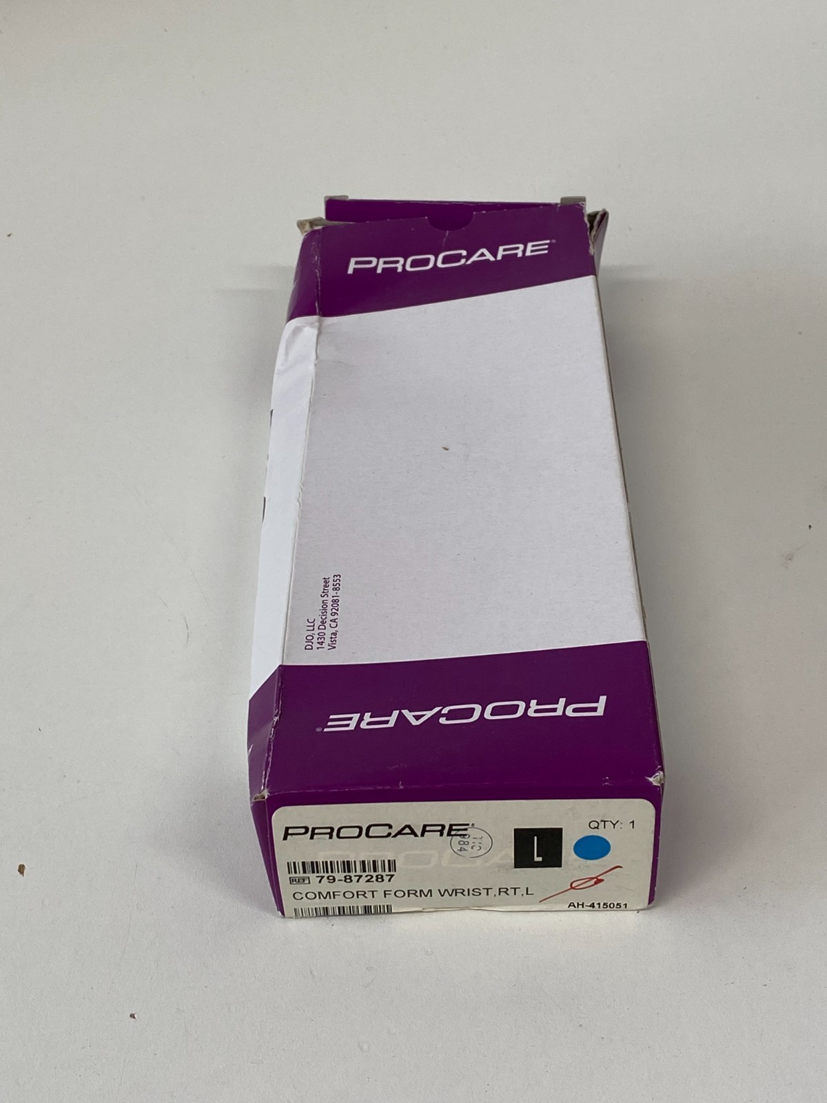 DJO Comfort Form Wrist RT (L) 79-87287 (*AA29/CC34*)