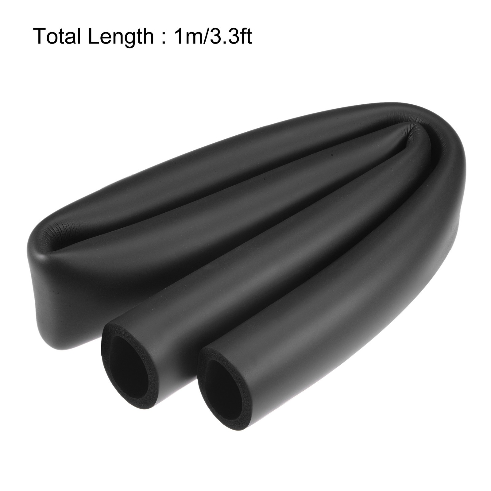 50mm(2″) ID 65mm OD 1m Long Foam Tubing for Handle Grip Support Pipe Insulation