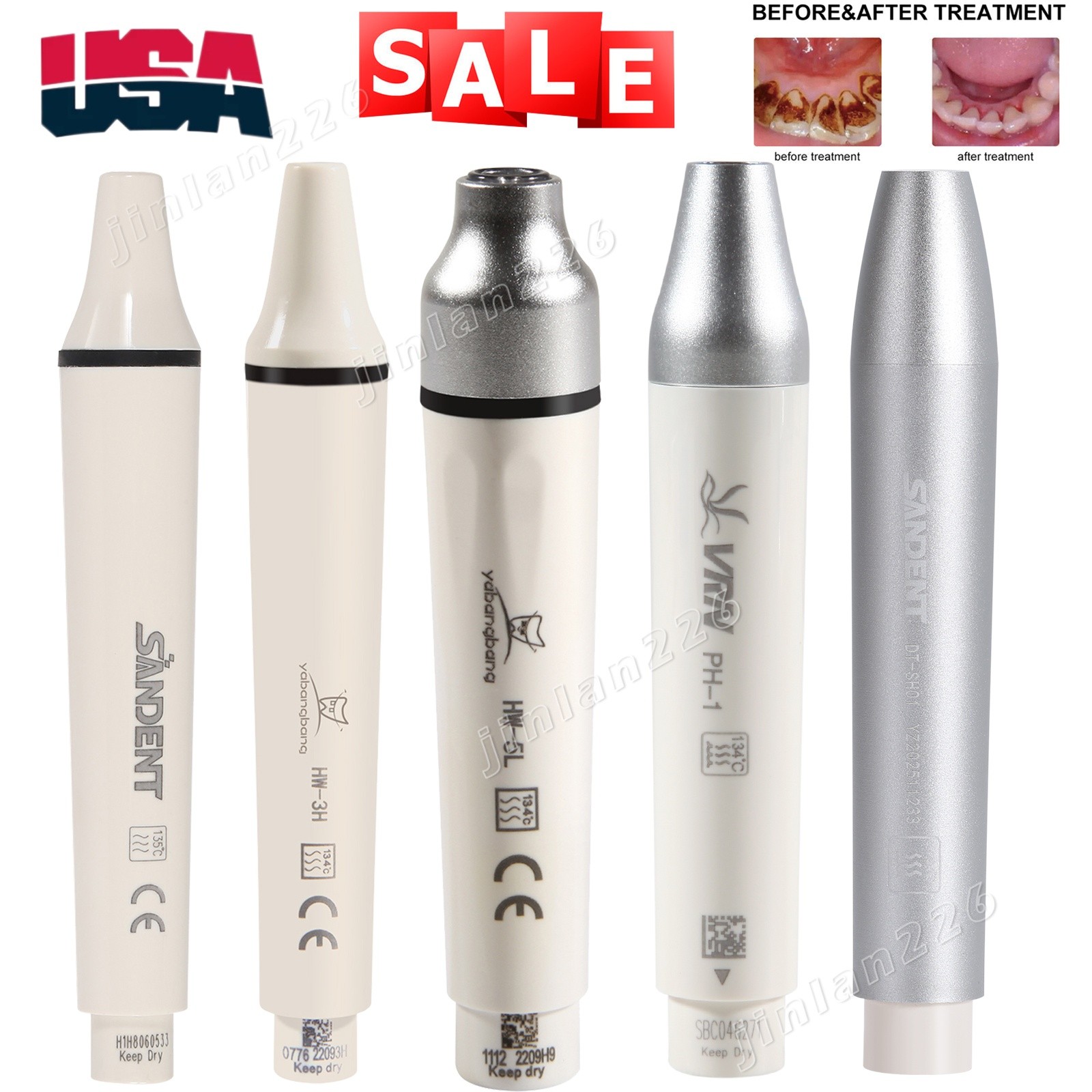 Dental Slow Low Speed Contra Angle Straight Air Motor 4Hole Handpiece Fit NSK