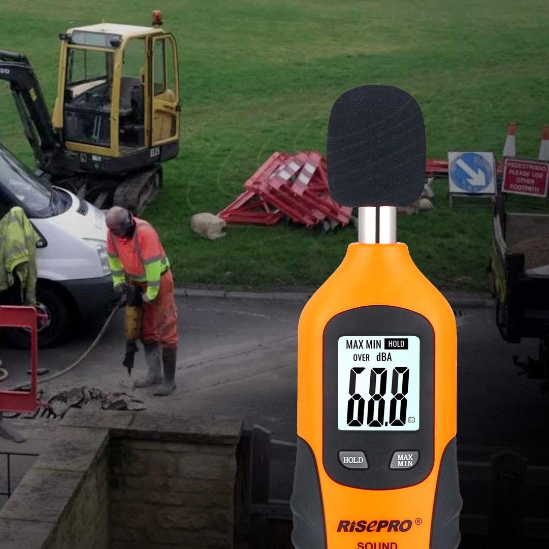 Digital Sound Level Meter 30-130 dB, Backlight, MAX/MIN, Data Hold, Auto Power O