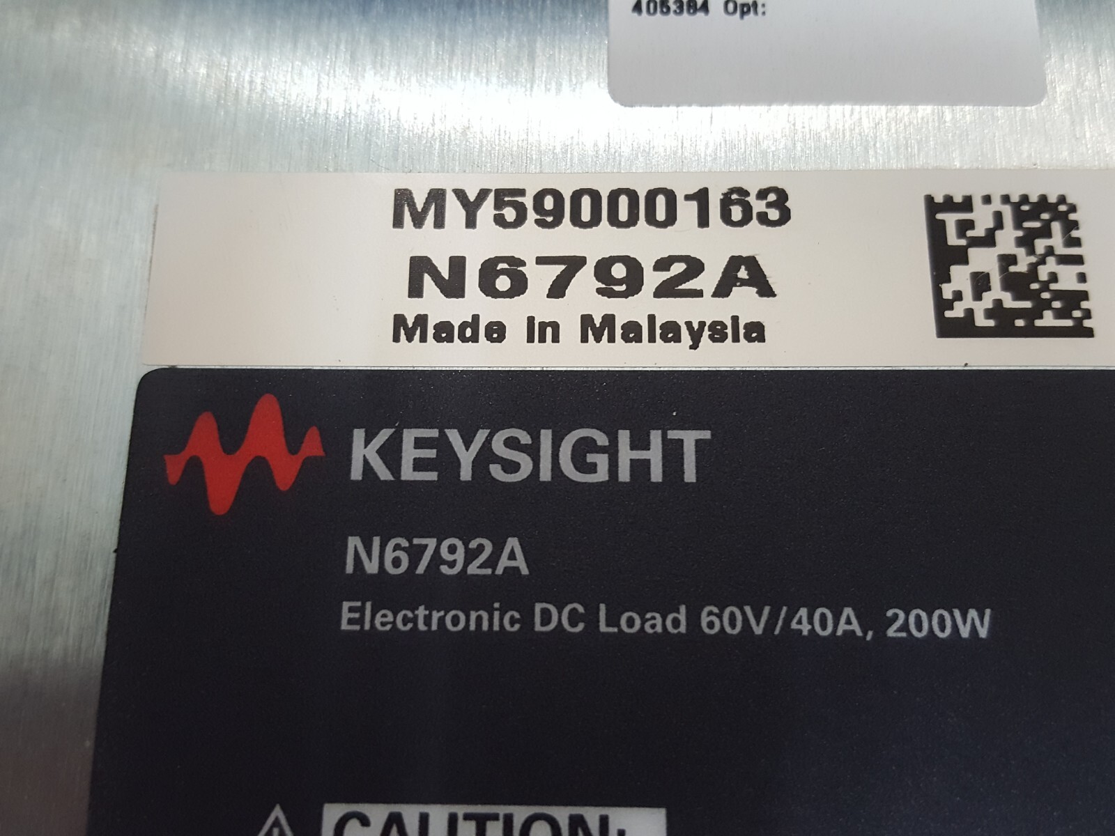Keysight N6792A: Electronic DC Load 60V/40A, 200W, Untested (0163)