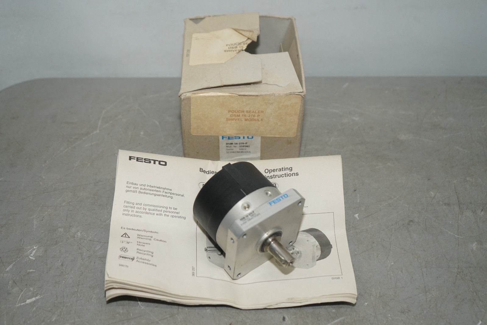 ^ Festo DSM-16-270-P Rotary Actuator #X5720