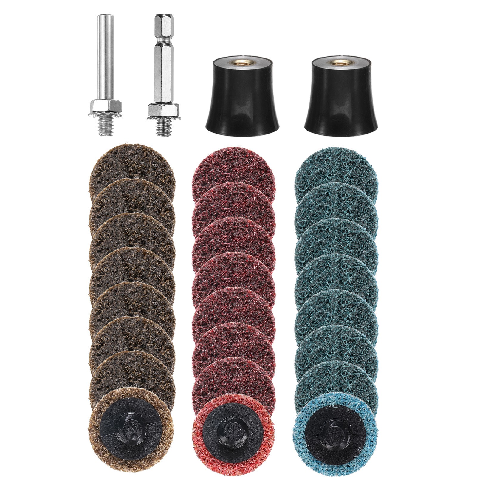 28pcs Quick Change Discs Set 1″ Lock Sanding Discs Coarse/Medium/Fine Grits