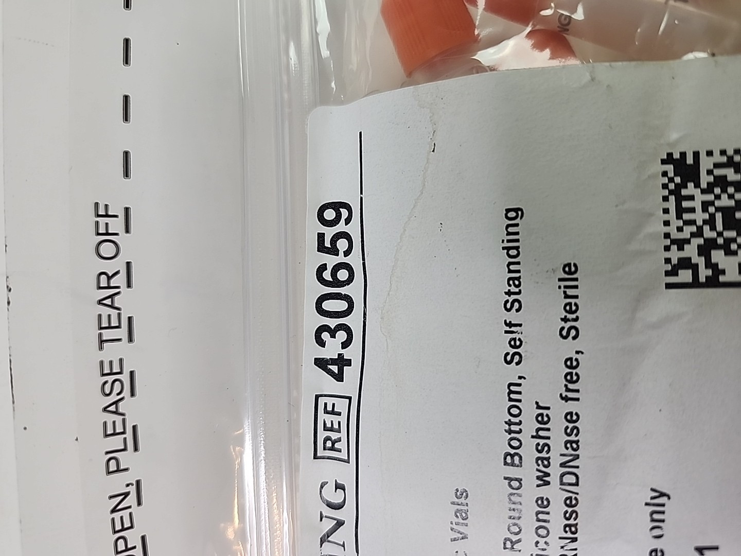 CORNING Polypropylene 2mL Self Standing Cryogenic Vials 430659 (50/pk)