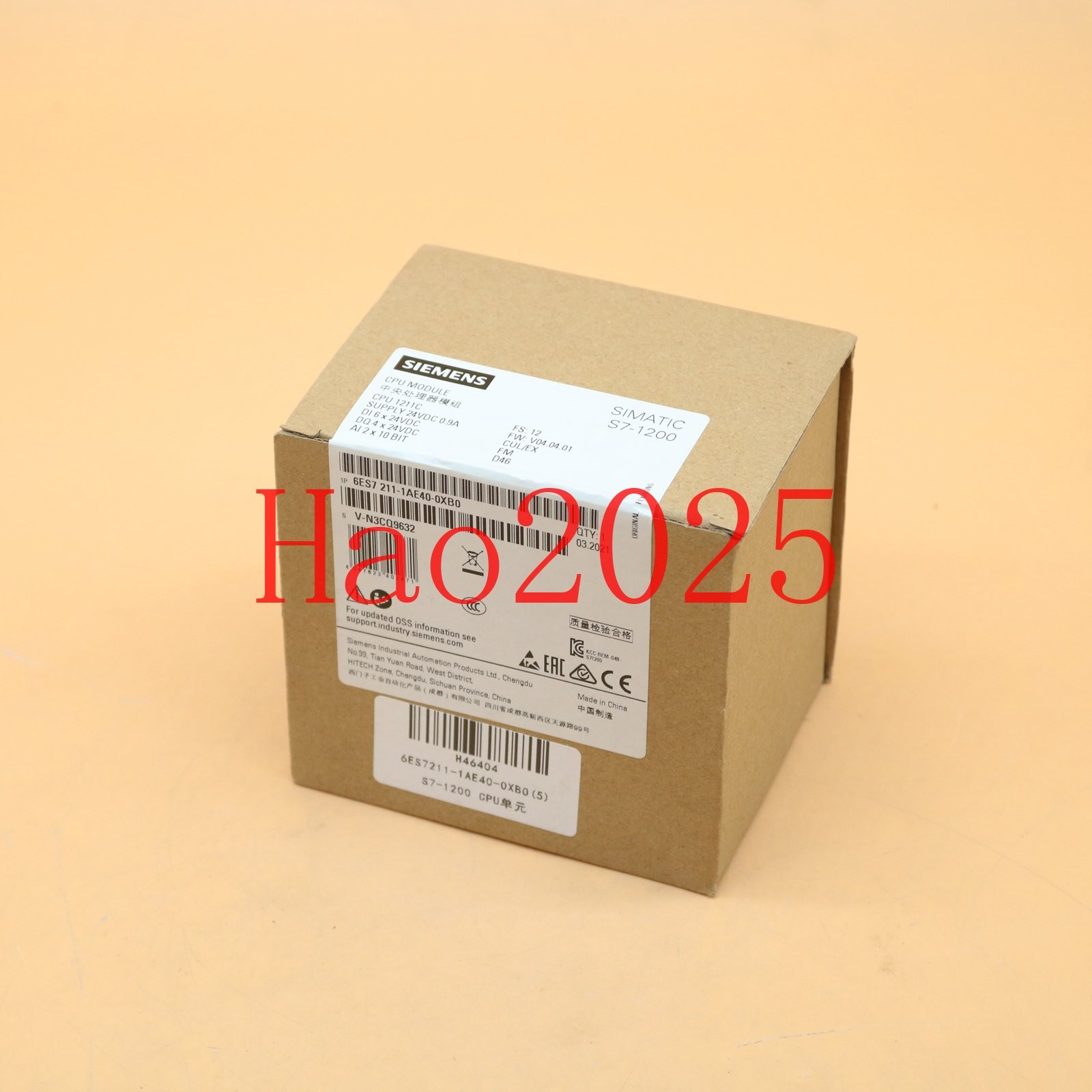 1PC New Siemens PLC Module 6ES7 211-1AE40-0XB0 6ES7 211-1AE40-0XB0 FAST SHIP
