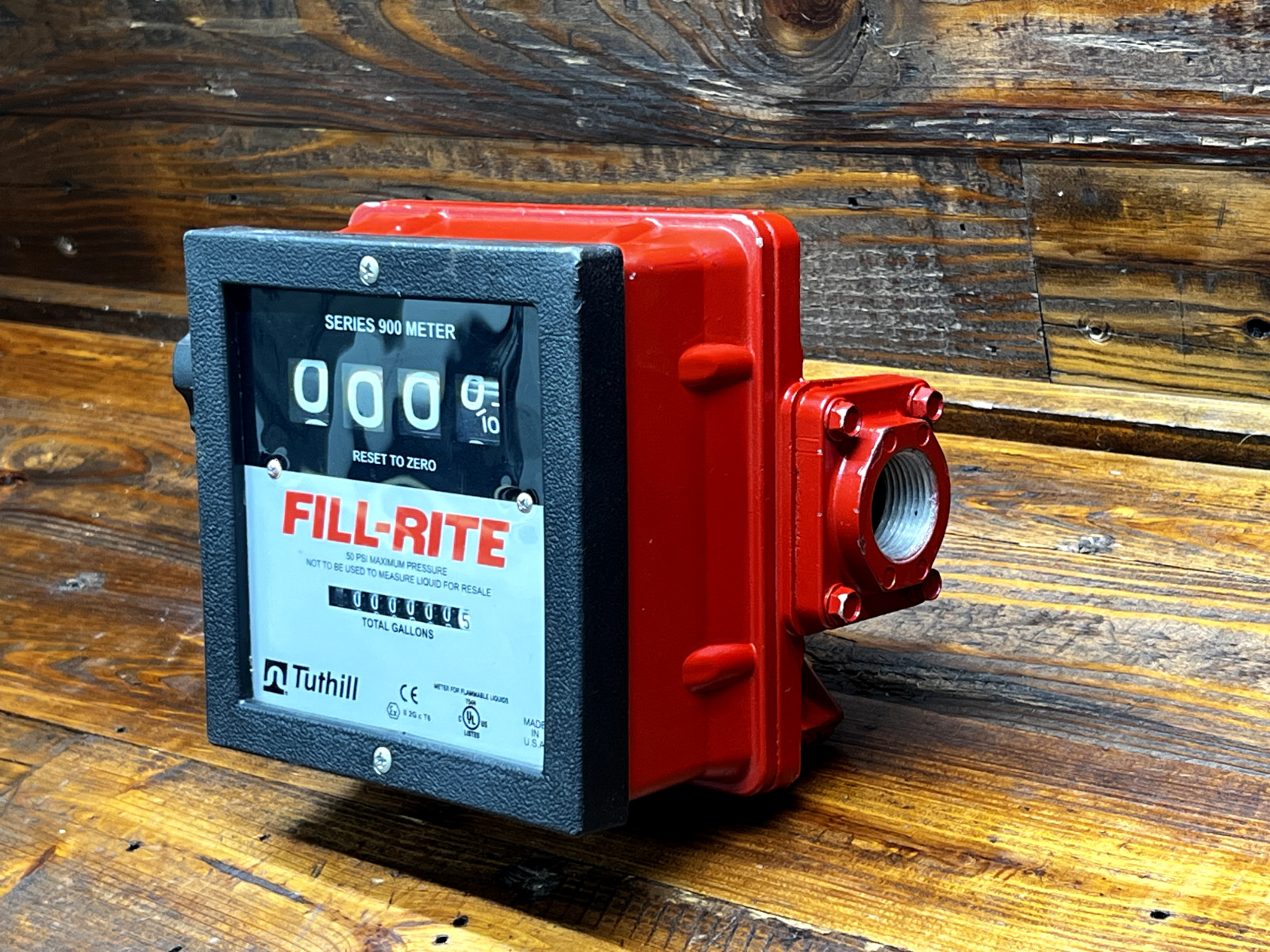 Tuthill Fill-Rite Series 900 4-Digit Mechanical Fuel Transfer Meter 50PSI Max