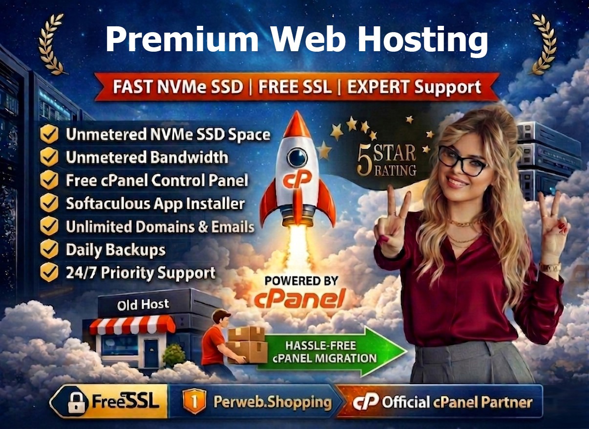 Premium Web Hosting – 🌟Unlimited SSD | Secure SSL | 24/7 Best Support $14.99/Yr
