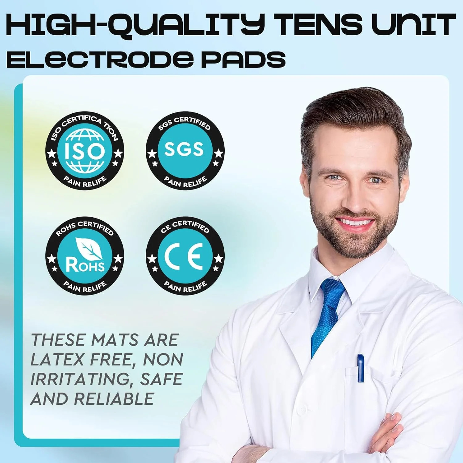 22 PCS 2X2” Tens Unit Electrode Pads Compatible with 7000 Muscle Machine, Reuse